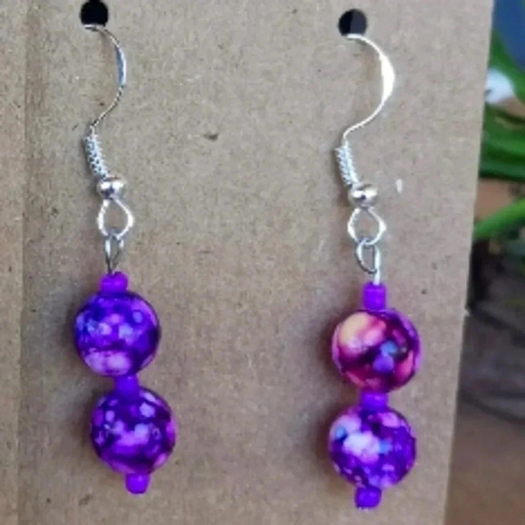 Two pairs NWT .925 silver beaded earrings.. - Picture 3 of 4